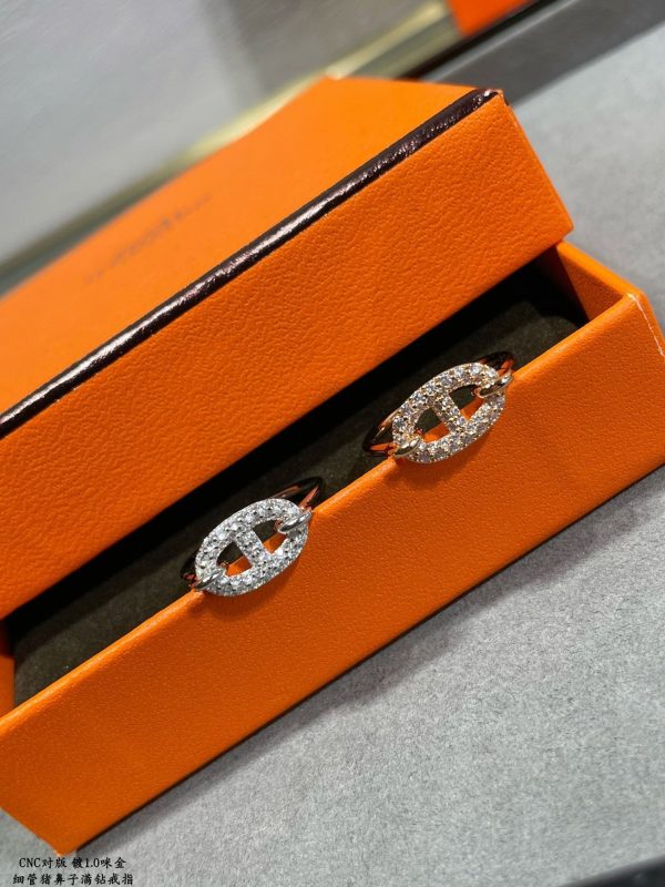 18K Farandole Diamond H Ring - 图片 11