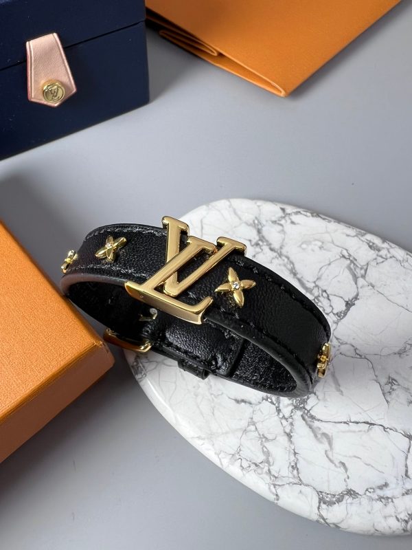18K Louis Leather Bracelet - 图片 4