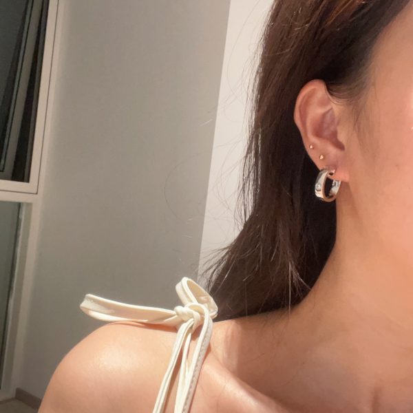 18K Love 2 Diamonds Earrings - 图片 7