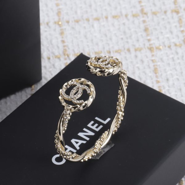 18K Double CC Open Bracelet - 图片 3