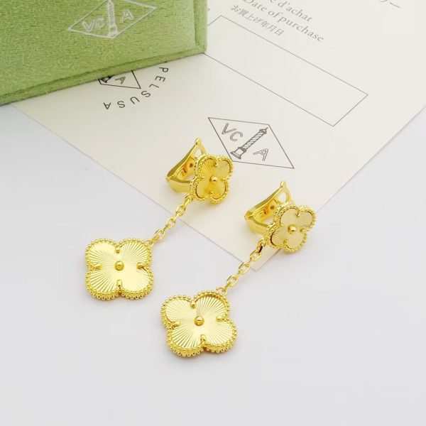 18K Magic Alhambra Earclips Earrings - 图片 2