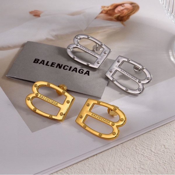 18K BB Gold Earrings - 图片 5