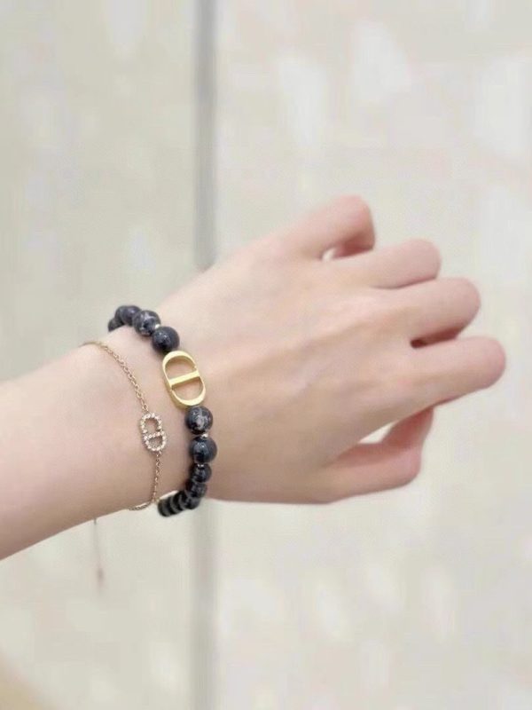 18K CD 30 Montaigne Black Pearls Bracelet - Image 3
