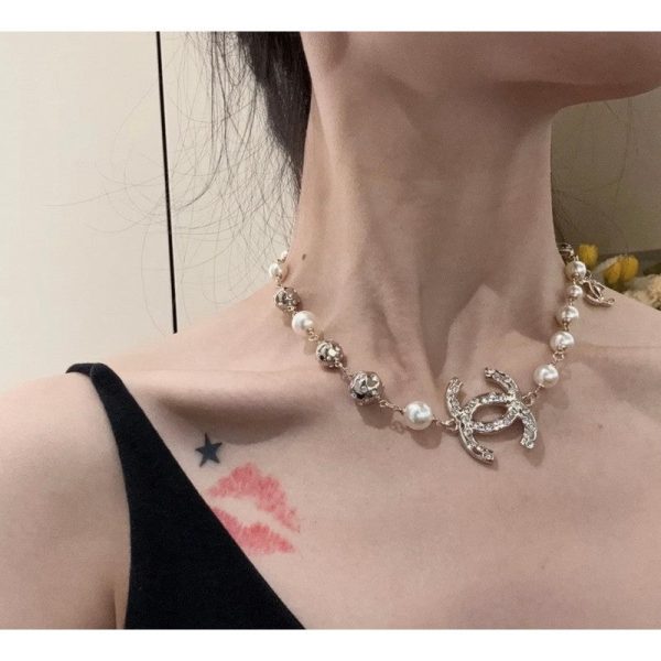 18K CC White Pearls Necklace - 图片 4