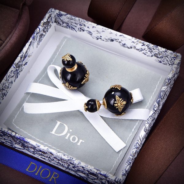 18K CD Tribales Black Earrings - 图片 4