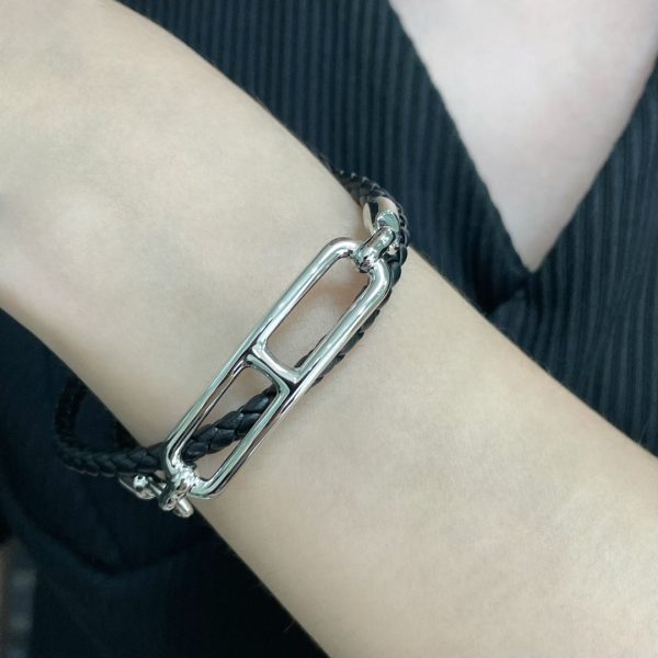 18K Roulis Double Tour Black H Bracelet - 图片 3