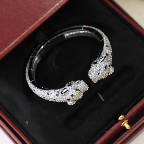 18K Panthère De Diamond Bracelet - 图片 5
