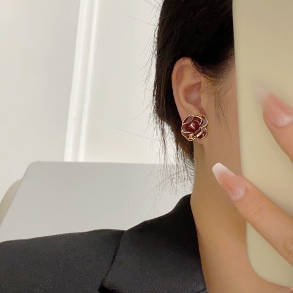 18K CC Camellia Earrings - 图片 3