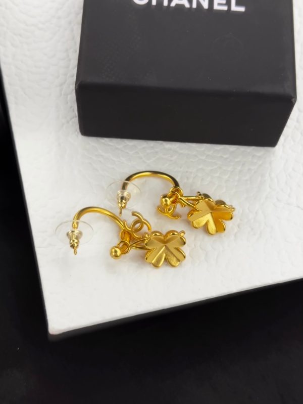 18K CC Flowers Earrings - 图片 4