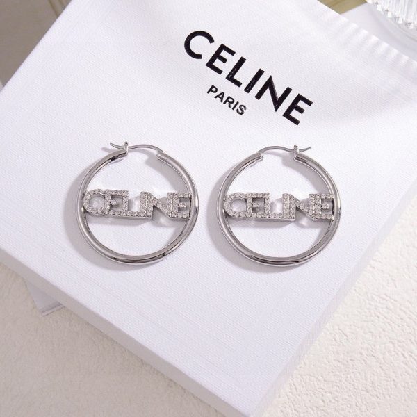 18K CE Coeur Diamond Earrings - 图片 2