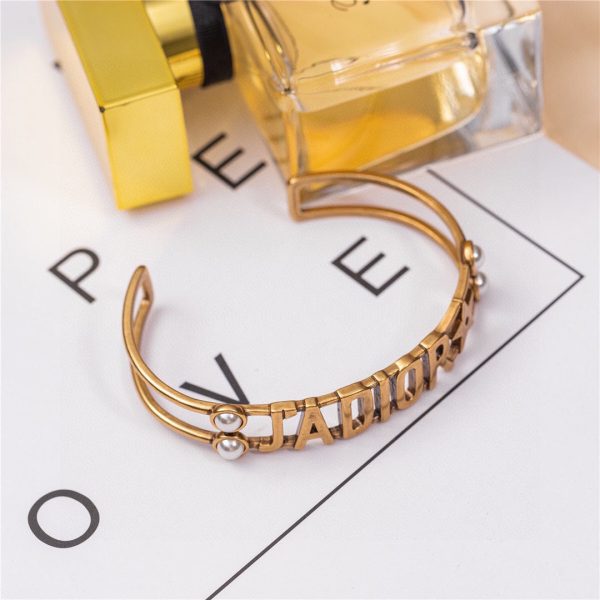 18K CD J’adior Pearls Open Cuff Bracelet - Image 8