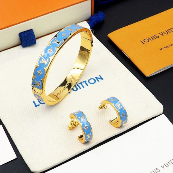18K Louis Nanogram Enamel Earrings - 图片 12