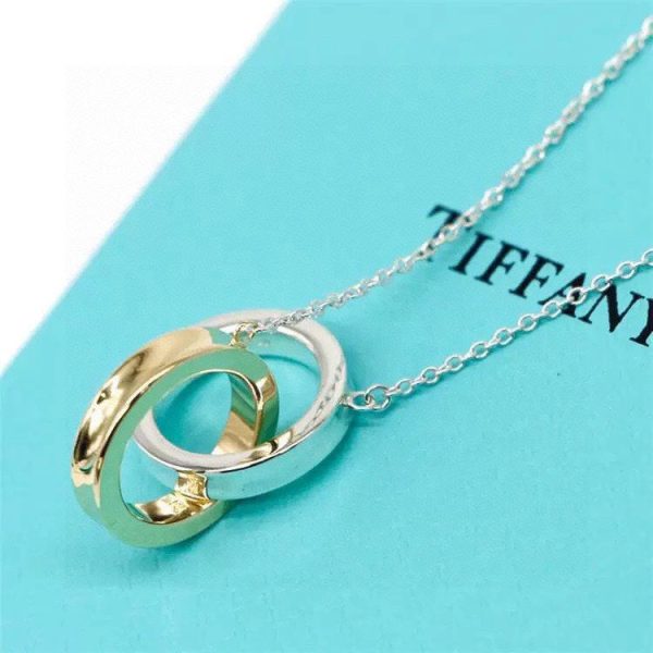 18K T 1837 Interlocking Circles Pendant Necklace - 图片 2