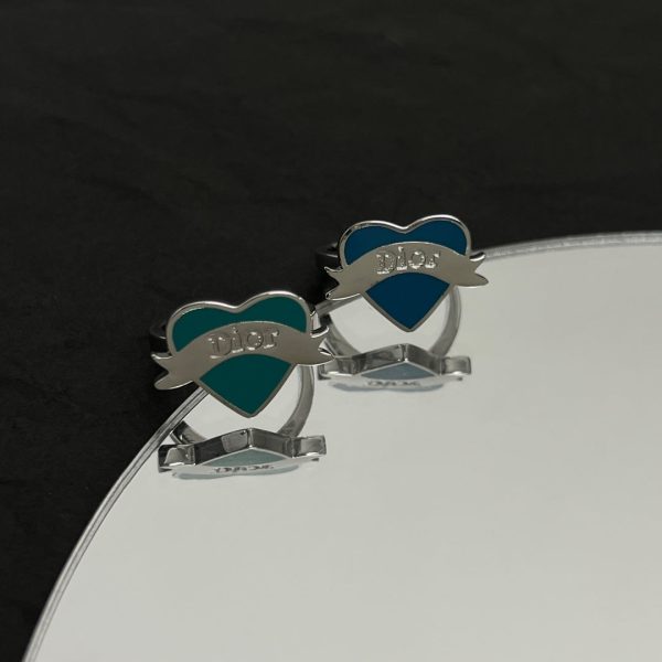 18K CD Blue Heart Ring - 图片 8