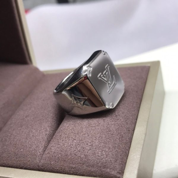 18K Louis Monogram Signet Ring - 图片 2