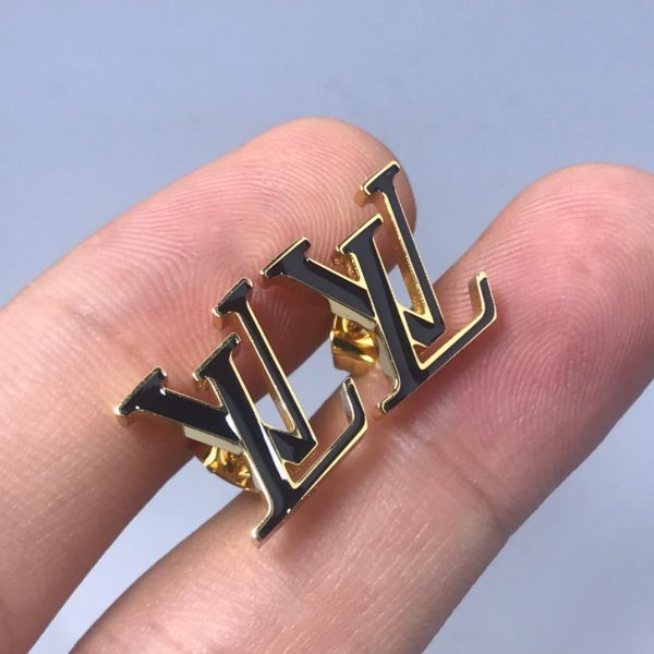 18K Louis Iconic Black Earrings - 图片 4