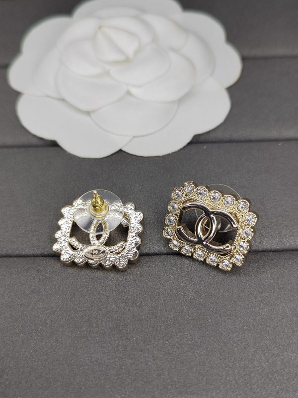 18K CC Diamonds Earrings - 图片 3