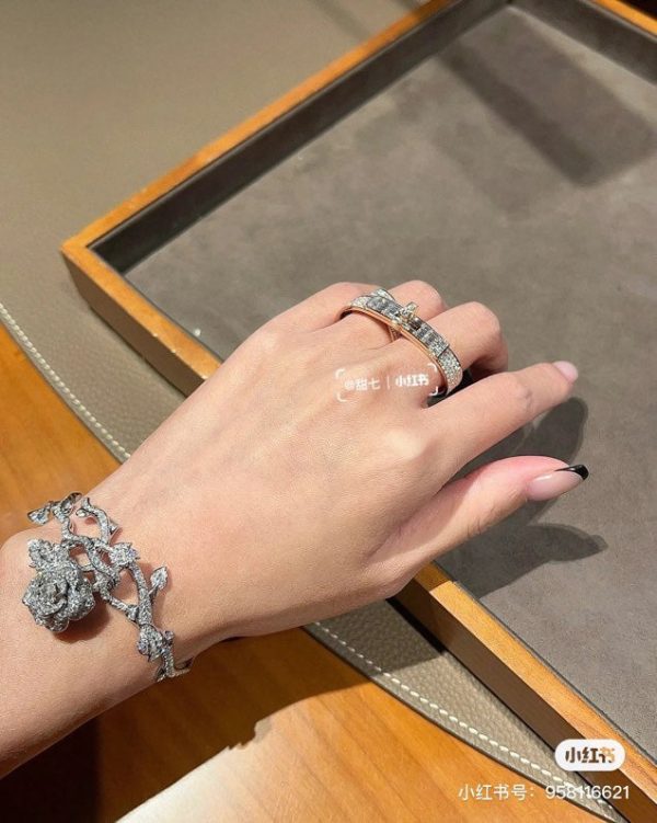 18K Kelly Gavroche Double H Ring - 图片 7