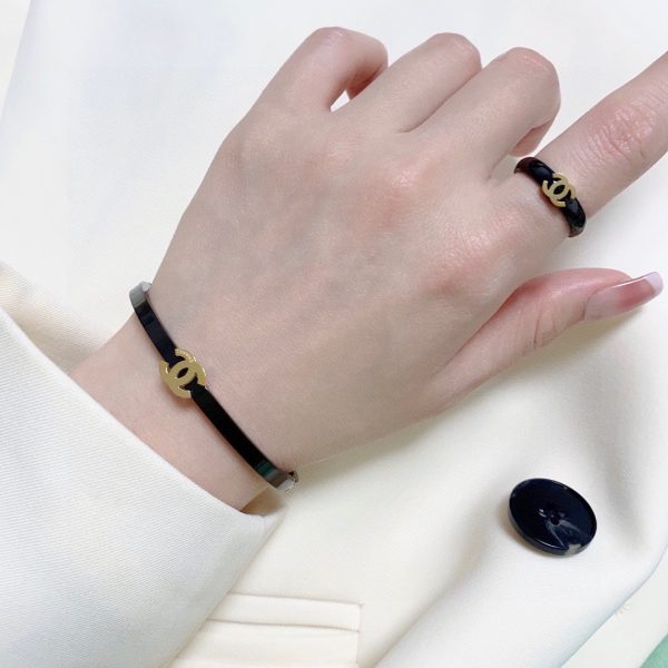 18K CC Black Ring - 图片 4