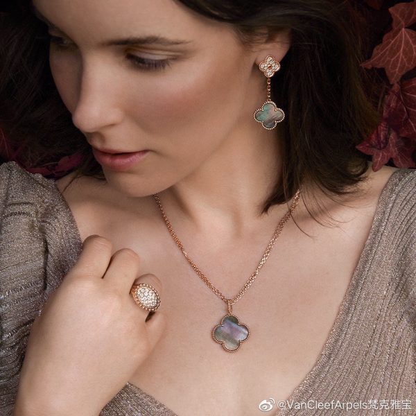 18K Magic Alhambra One Motif Pearl Necklace - 图片 5