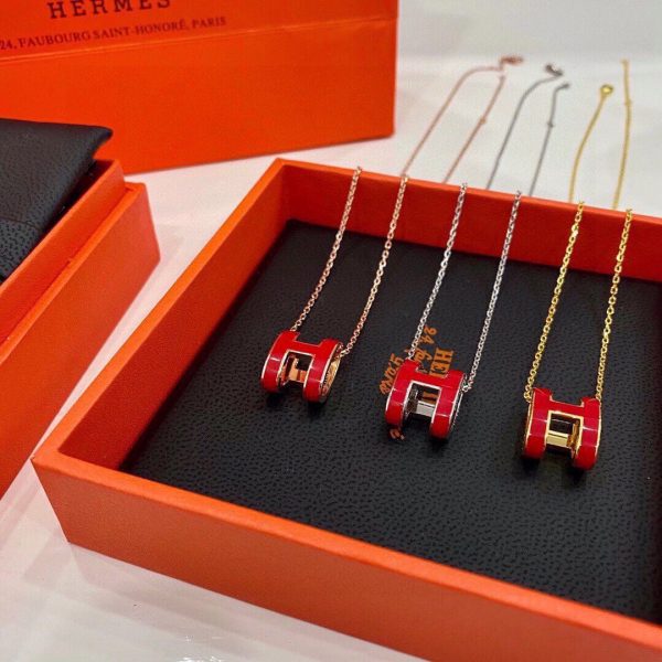 18K Mini Pop H Red Necklace - 图片 5