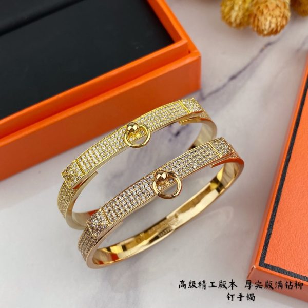 18K Collier De Chien Diamond H Bracelet - 图片 7