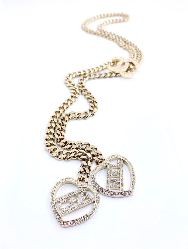 18K CC Heart Chain Necklace - 图片 3