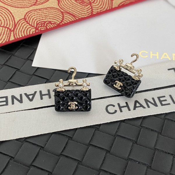 18K CC Classic Bag Pendant Earrings - Image 3