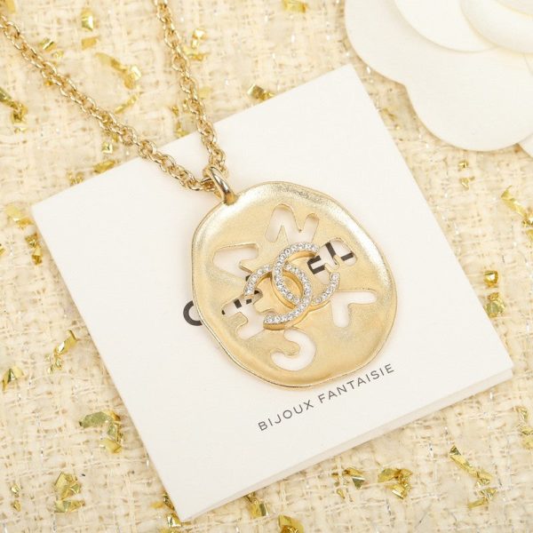 18K CC Script Necklace - 图片 5