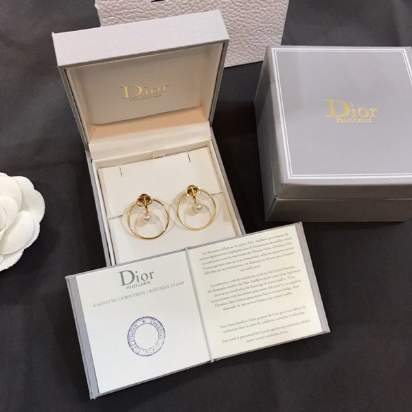 18K CD 30 Montaigne Pearl Earrings - 图片 9