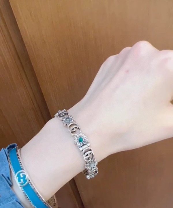 18K Double G Flowers Bracelet - 图片 6