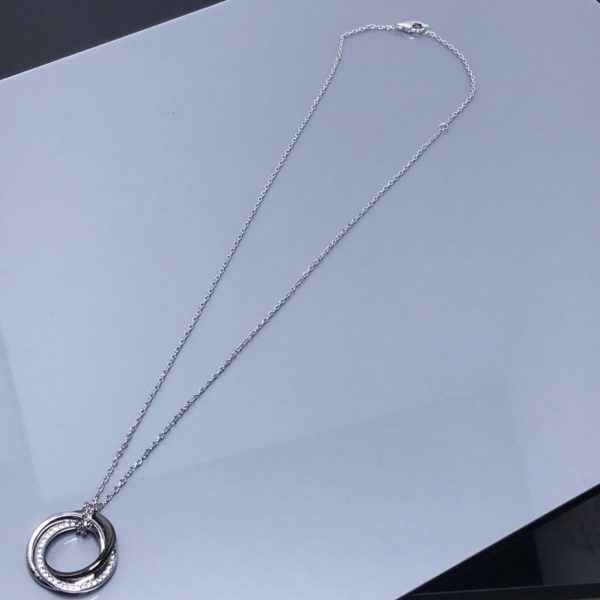 18K Trinity Diamonds Necklace - 图片 11