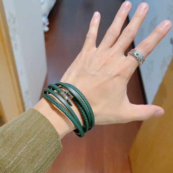 18K Double G Anger Forrest Green Bracelet - 图片 4