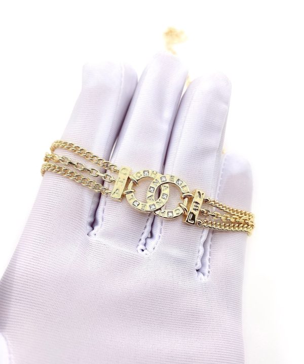 18K CC Chain Choker Necklace - Image 3