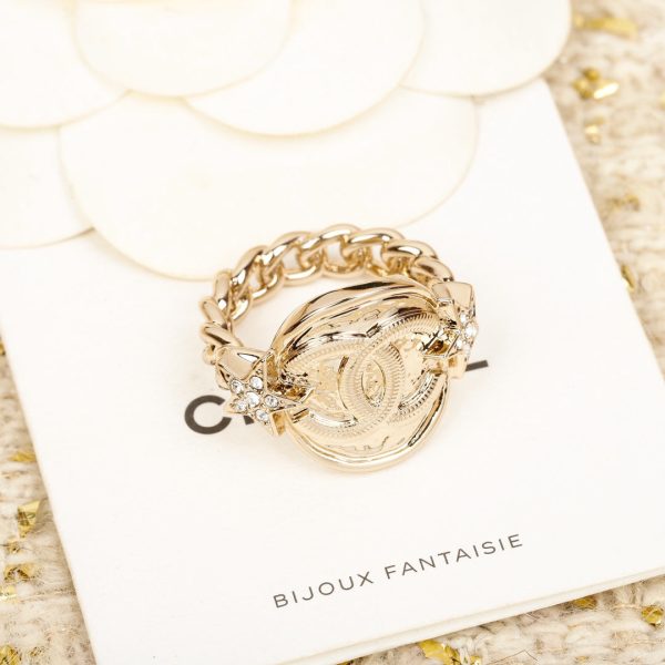 18K CC Chain Ring