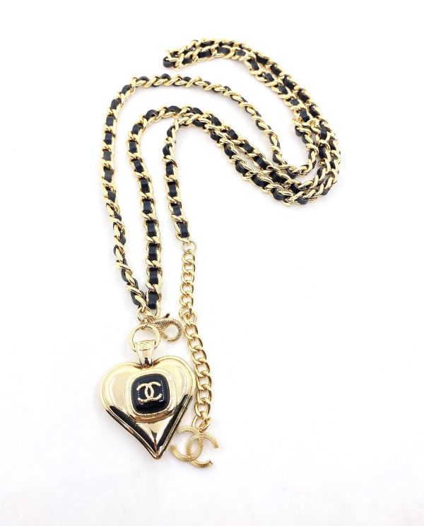 18K CC Heart Pendant Necklace - 图片 7