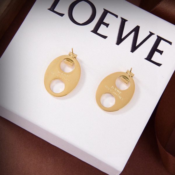 18K Anagram Earrings - 图片 4