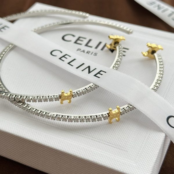 18K Triomphe Gourmette Crystals Earring - 图片 5
