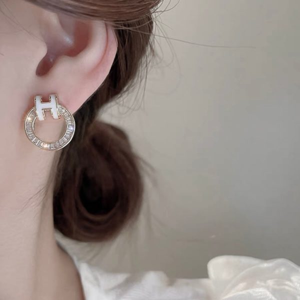 18K Clic H Diamond Earrings - 图片 3
