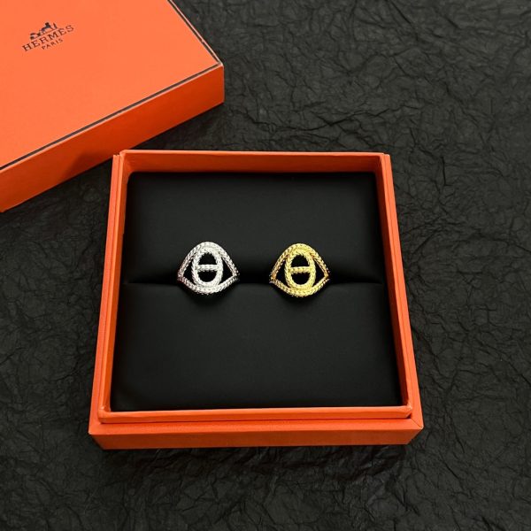 18K Chaine D'Ancre Danae Medium H Ring - 图片 3