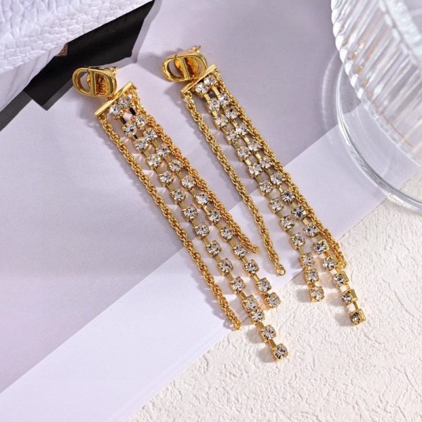 18K CD Sparkle Earrings - 图片 2
