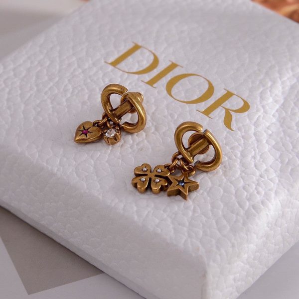 18K CD Lucky Charms Earrings - 图片 2