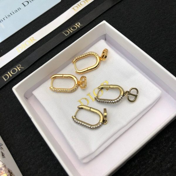 18K CD Diamond Earrings - 图片 3