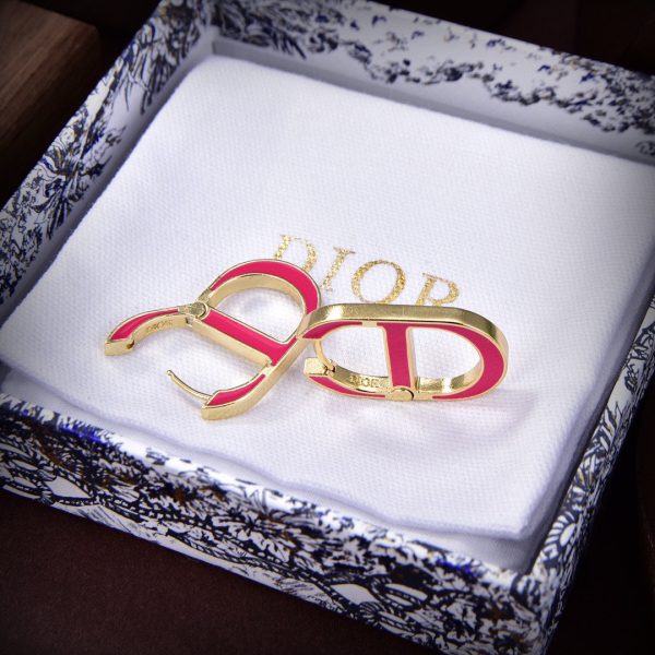 18K CD 30 Montaigne Rani Pink Earrings - 图片 7