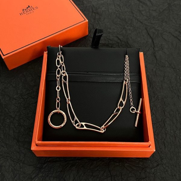 18K Chaine D'ancre Chain H Necklace - 图片 2
