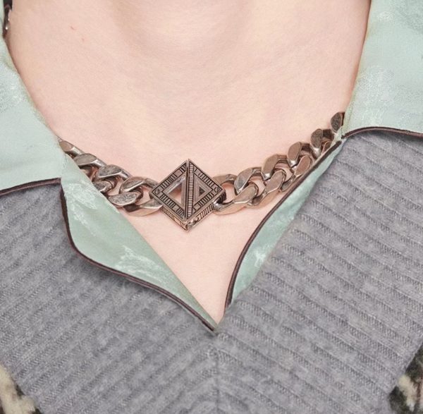 18K CD Diamond Chain Necklace - 图片 7