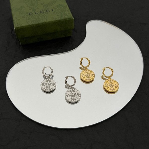18K Double GG Icon Blooms Earrings - 图片 5