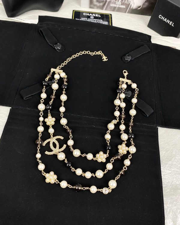 18K CC 24B Long Pearls Necklace - 图片 4