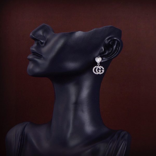 18K Double G Running Earrings - 图片 4