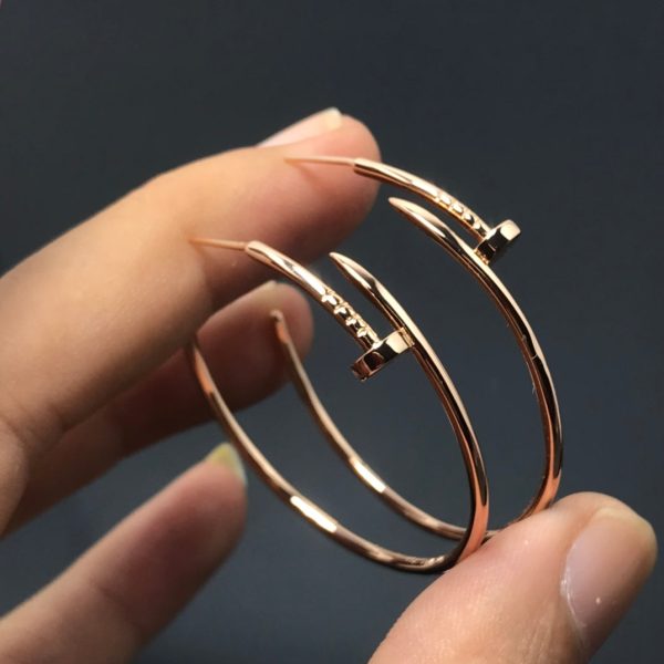 18K Juste Un Clou Large Earrings - 图片 2